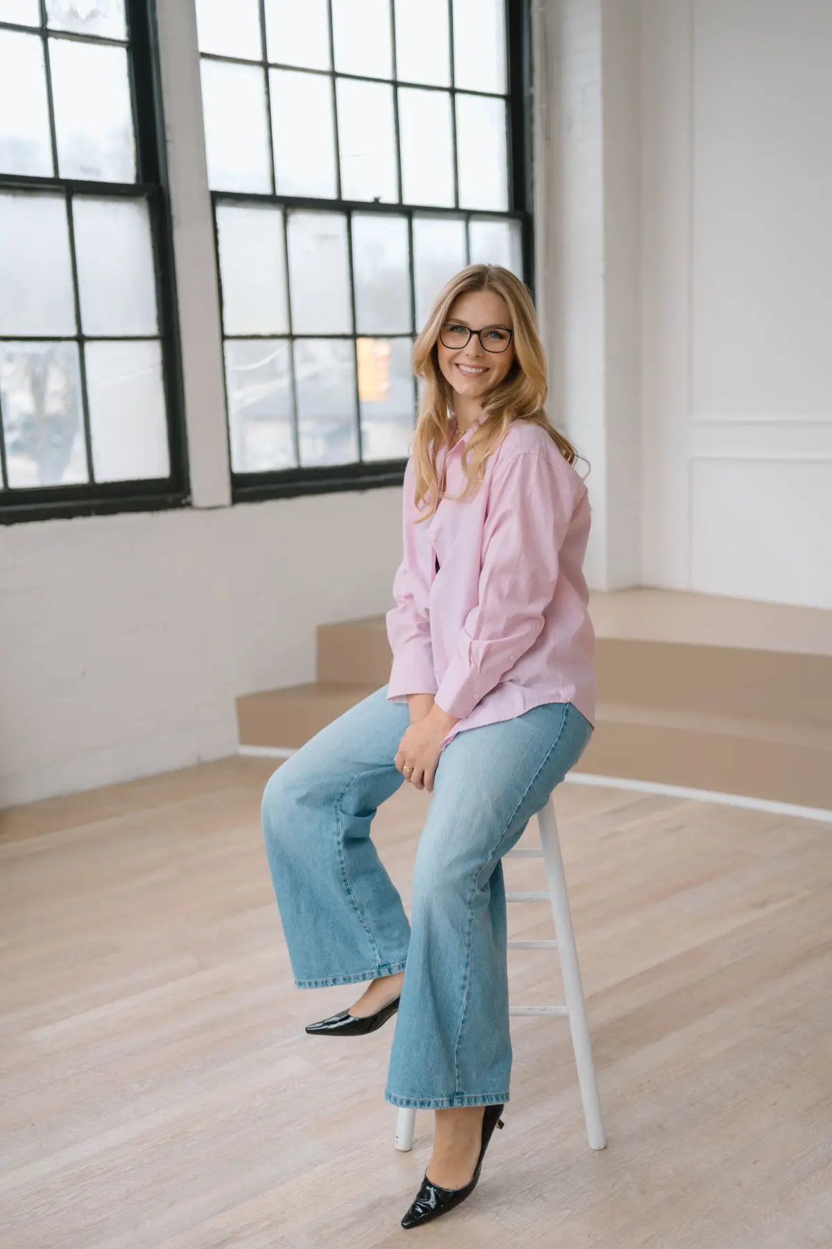 Gabrielle in her studio